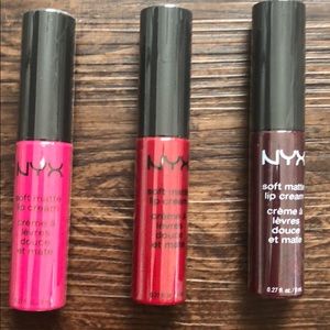 BUNDLE NYX PROFESSIONAL 
Soft Matte Lip Cream